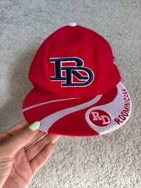 New Era Red and White RD Dominican Baseball Hat